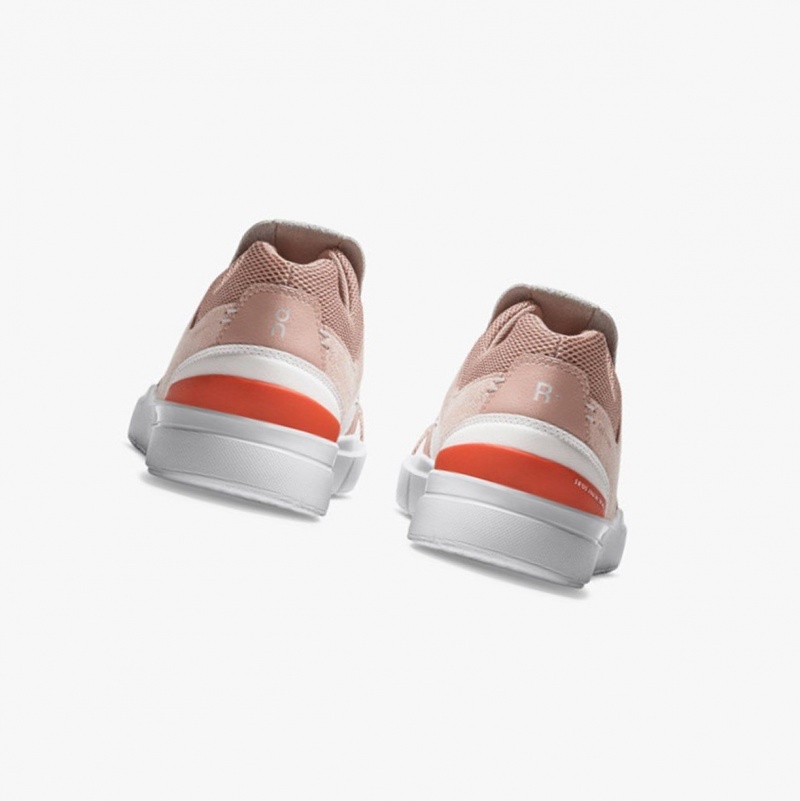 Rose / White Women's On Running THE ROGER Clubhouse Sneakers | 407316-VXN