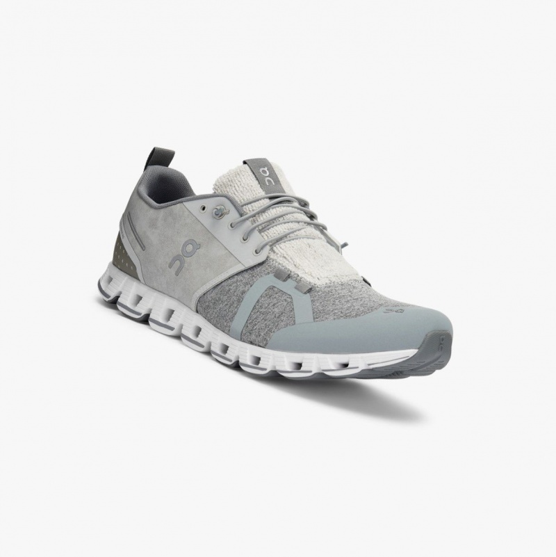 Silver Men's On Running Cloud Terry Road Running Shoes | 068324-CKV