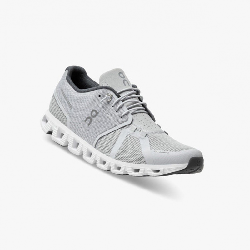 White Men's On Running Cloud 5 Running Shoes | 029834-ZVO