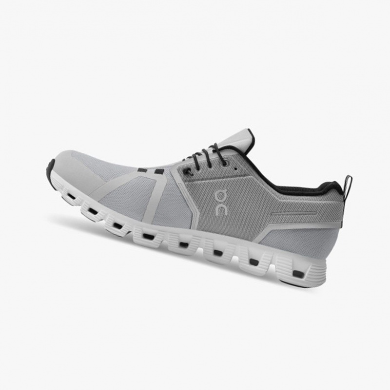 White Men's On Running Cloud 5 Waterproof Running Shoes | 375946-ENR