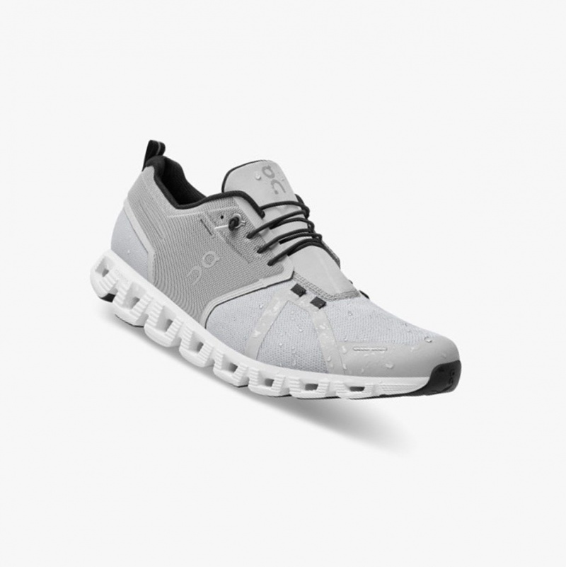 White Men's On Running Cloud 5 Waterproof Running Shoes | 375946-ENR