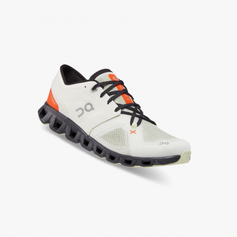 White Men's On Running Cloud X 3 Training Shoes | 097631-YRU