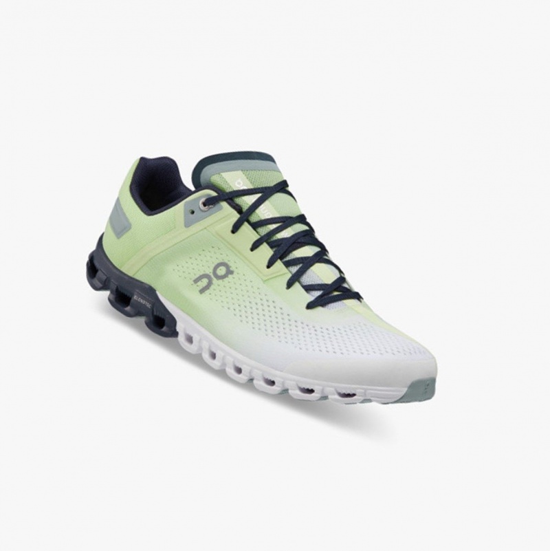 White Men's On Running Cloudflow Training Shoes | 052987-TAW