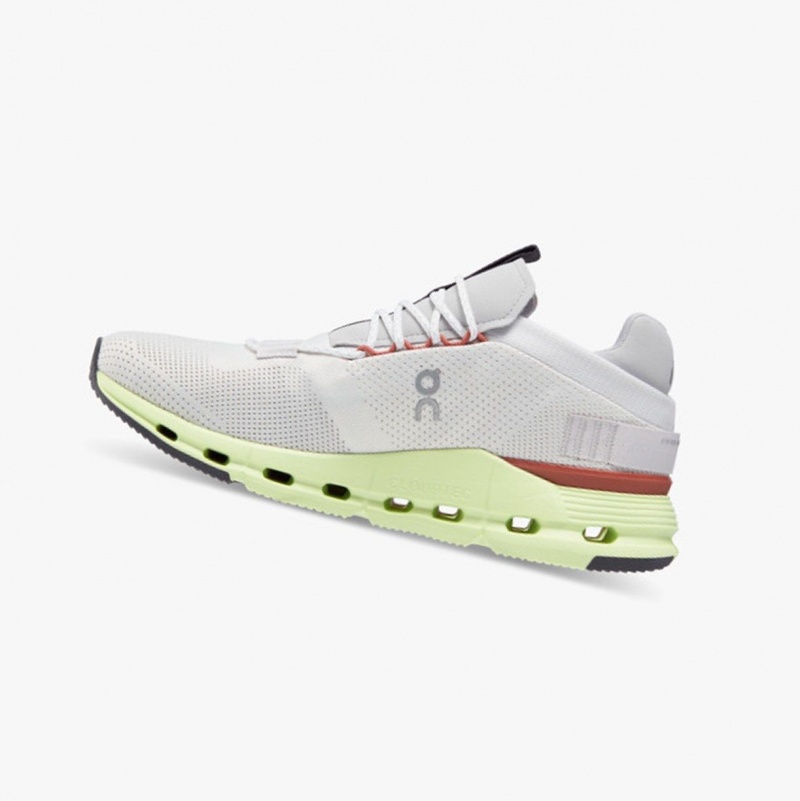 White Men's On Running Cloudnova Sneakers | 492836-JLZ