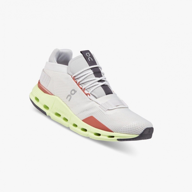 White Men's On Running Cloudnova Sneakers | 492836-JLZ