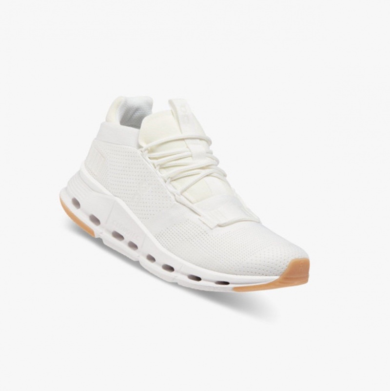 White Men's On Running Cloudnova Sneakers | 314528-ZQG