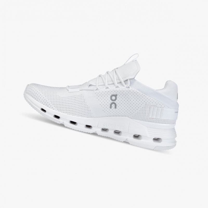 White Men's On Running Cloudnova Sneakers | 072951-BGC