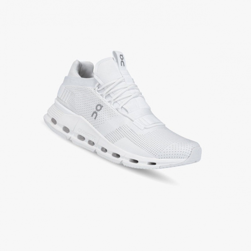 White Men's On Running Cloudnova Sneakers | 072951-BGC