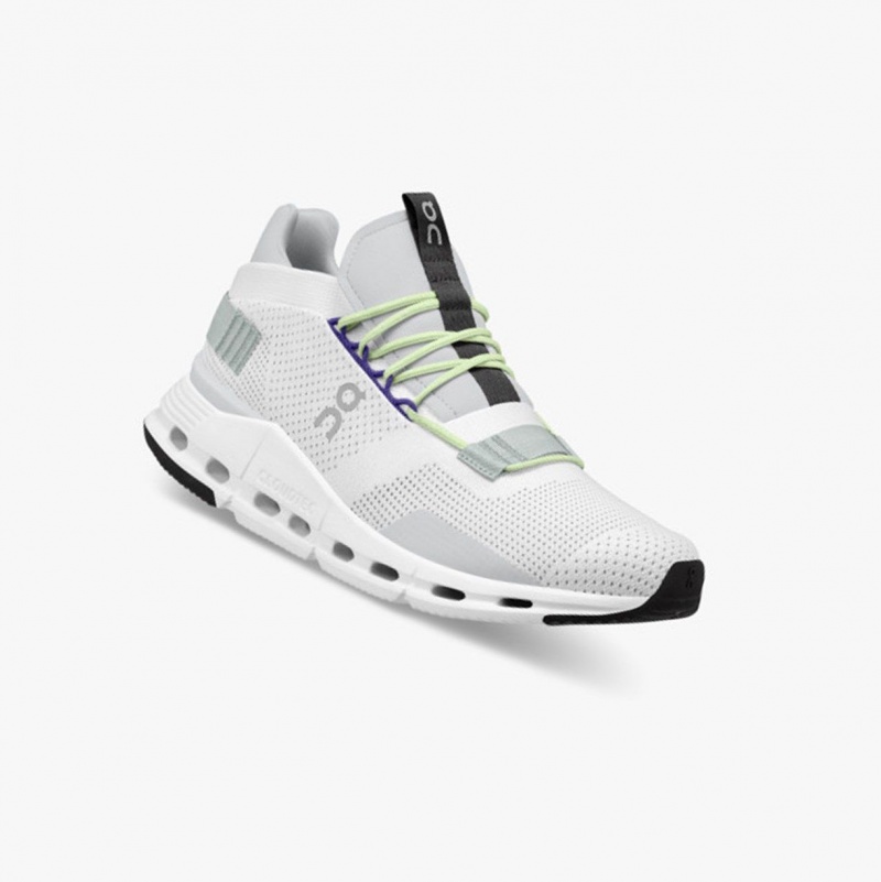 White Men's On Running Cloudnova Sneakers | 053824-JBC