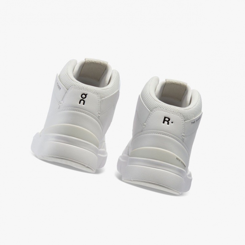 White Men's On Running THE ROGER Clubhouse Mid Running Shoes | 684907-HKD