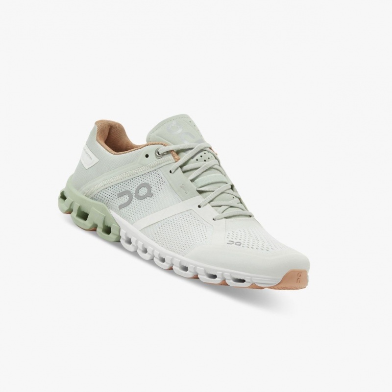 White Women's On Running Cloudflow Training Shoes | 830964-DSB