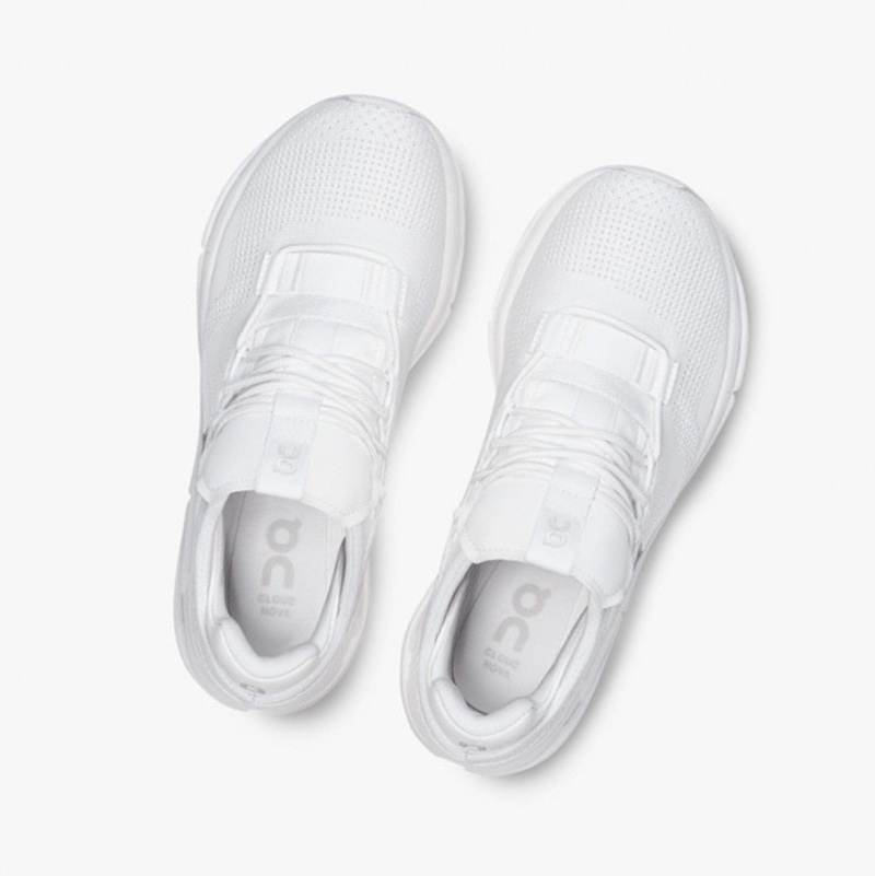 White Women's On Running Cloudnova Sneakers | 073129-LYE