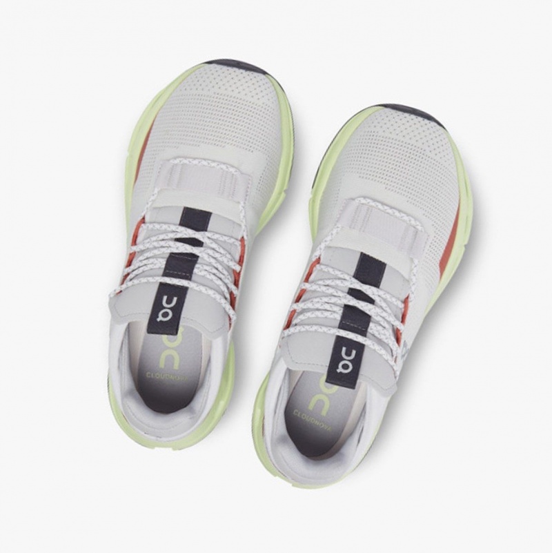 White Women's On Running Cloudnova Sneakers | 825417-EKQ