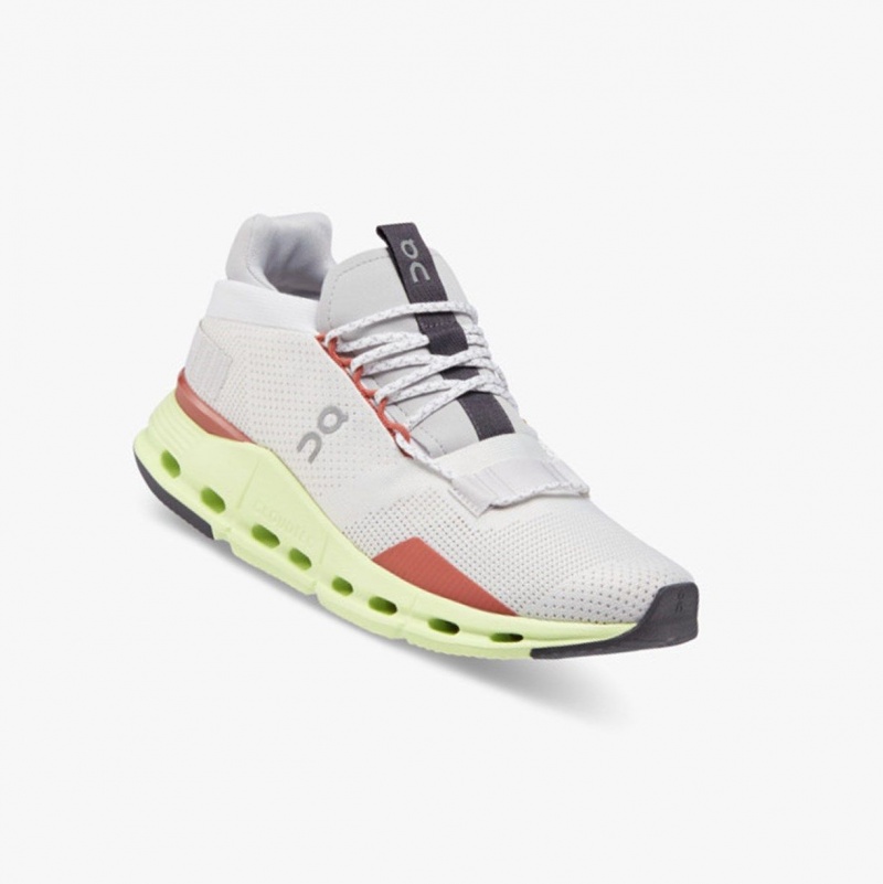 White Women's On Running Cloudnova Sneakers | 825417-EKQ