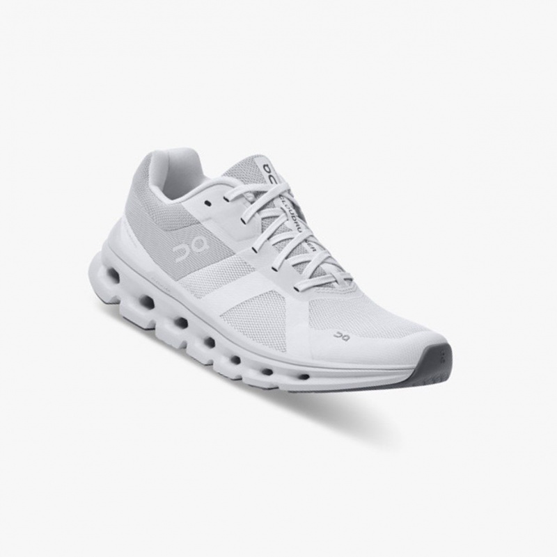 White Women's On Running Cloudrunner Running Shoes | 428675-AVD