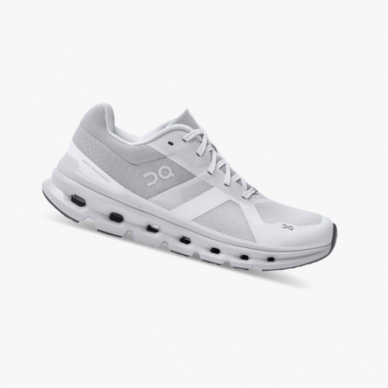 White Women\'s On Running Cloudrunner Running Shoes | 428675-AVD