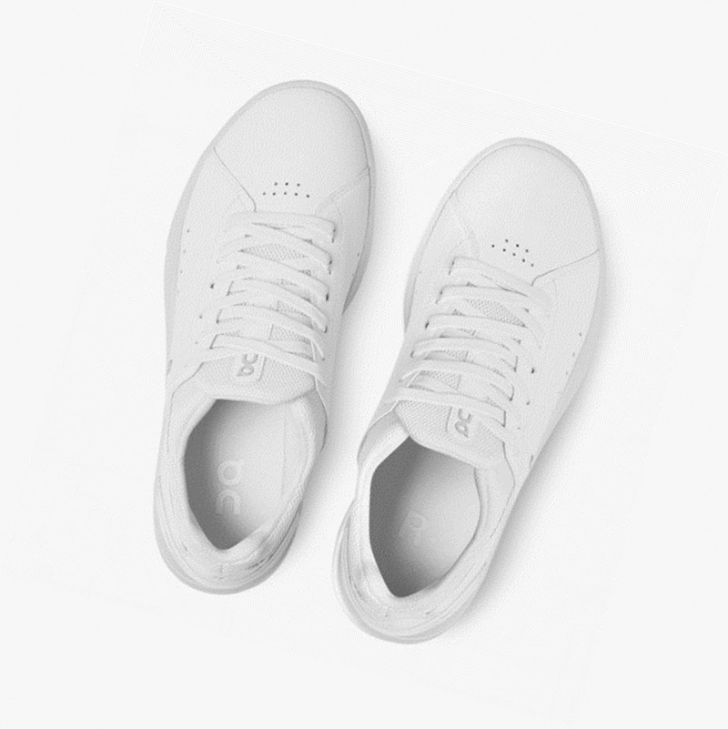 White Women's On Running THE ROGER Advantage Sneakers | 720685-QRG