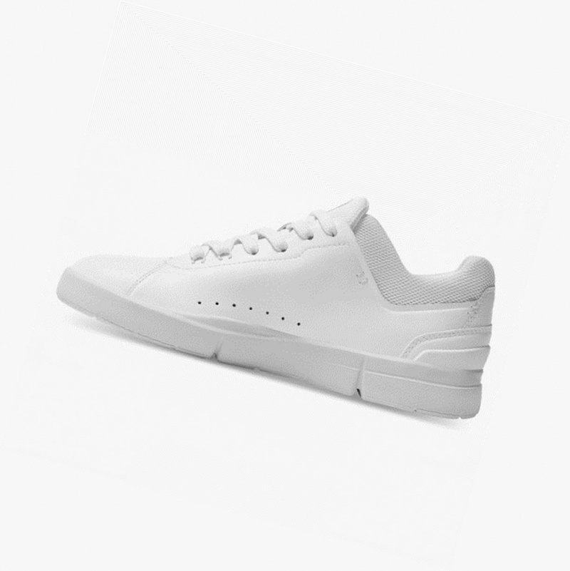 White Women's On Running THE ROGER Advantage Sneakers | 720685-QRG