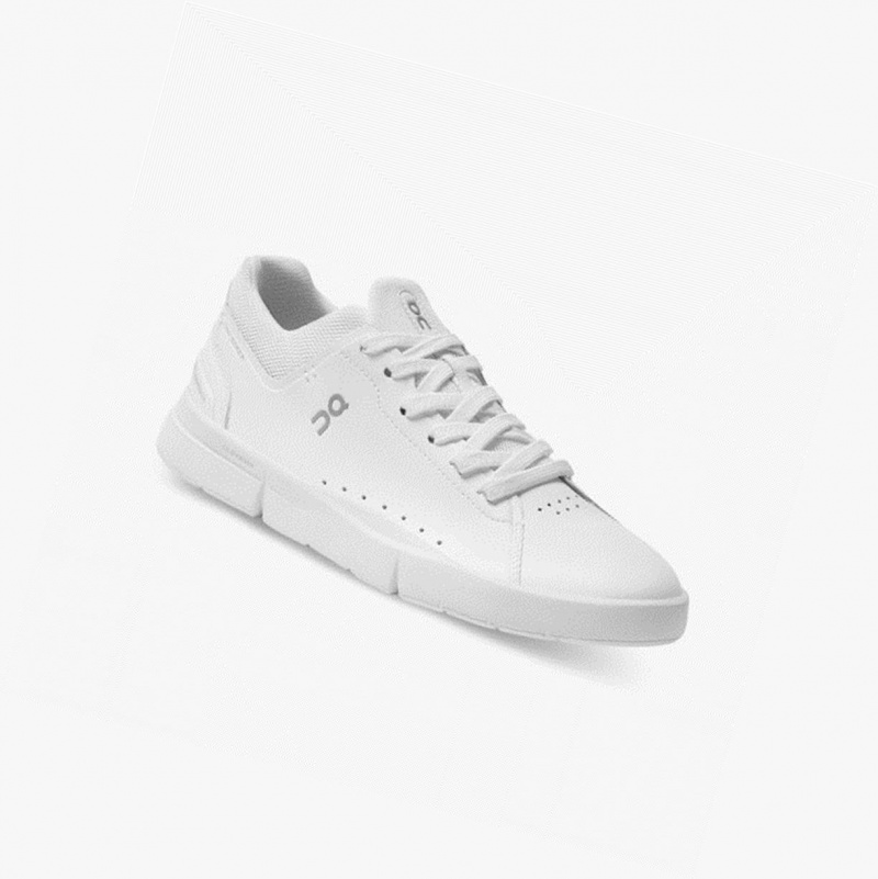 White Women's On Running THE ROGER Advantage Sneakers | 720685-QRG