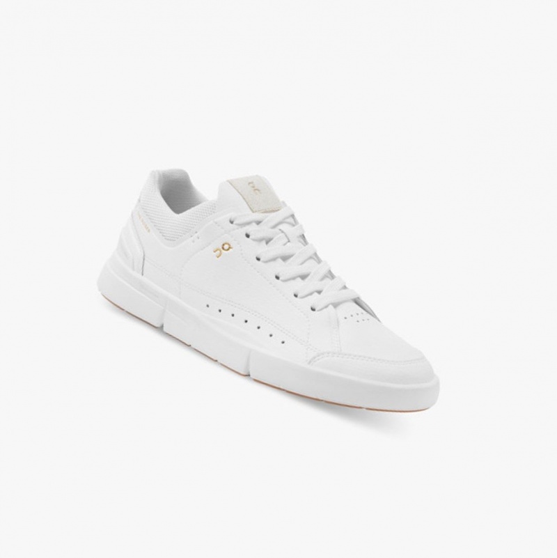 White Women's On Running THE ROGER Centre Court Sneakers | 918507-LYD