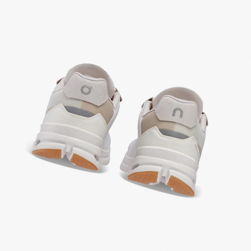 White / Brown Women's On Running Cloudrift Running Shoes | 104397-FVA