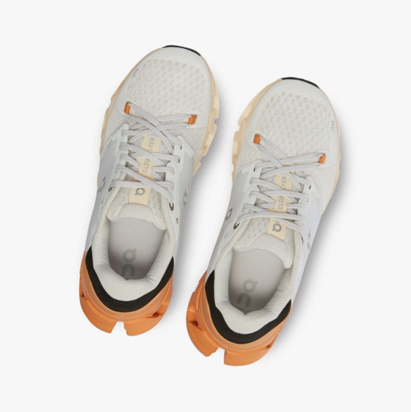 White / Copper Women's On Running Cloudflyer 4 Running Shoes | 679340-QBN