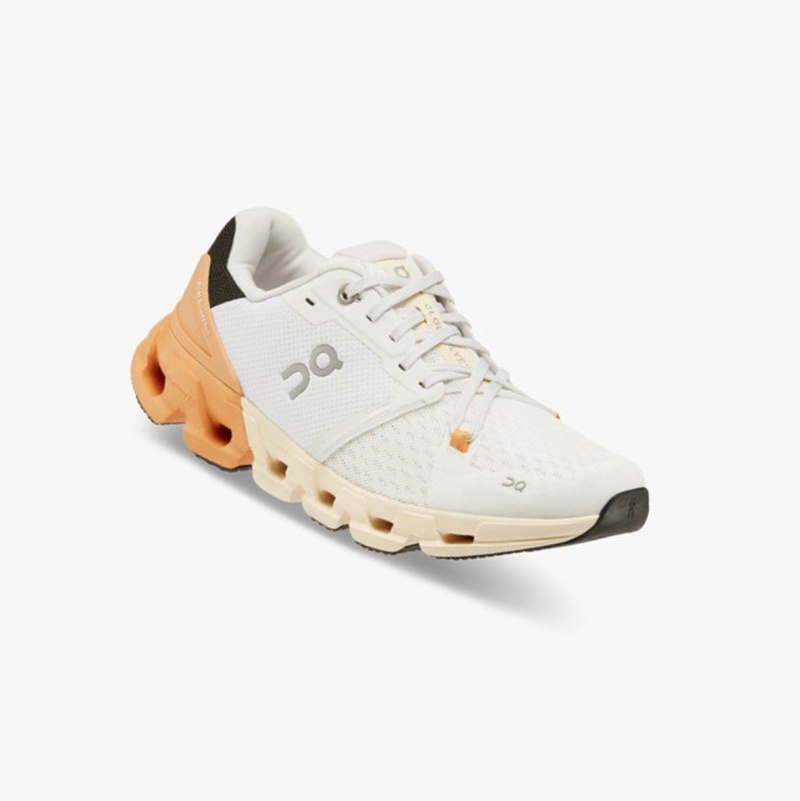 White / Copper Women's On Running Cloudflyer 4 Running Shoes | 679340-QBN