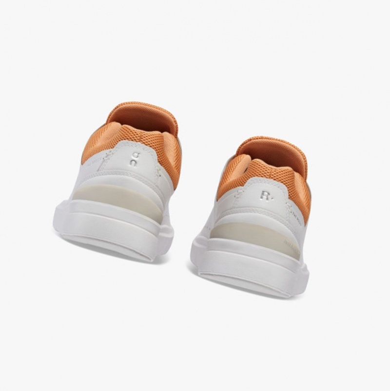 White / Copper Women's On Running THE ROGER Advantage Sneakers | 892603-TFK