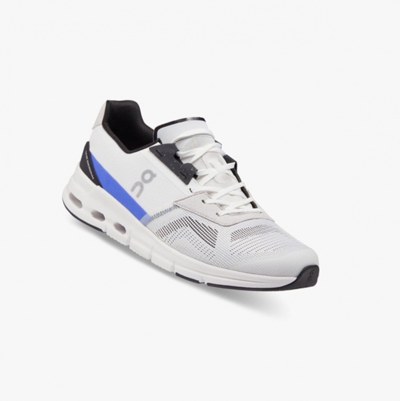 White / Deep Blue Men's On Running Cloudrift Running Shoes | 164098-LSQ