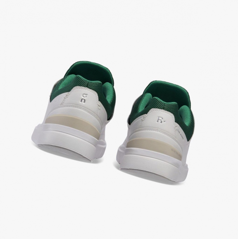 White / Green Men's On Running THE ROGER Advantage Sneakers | 651280-OGY