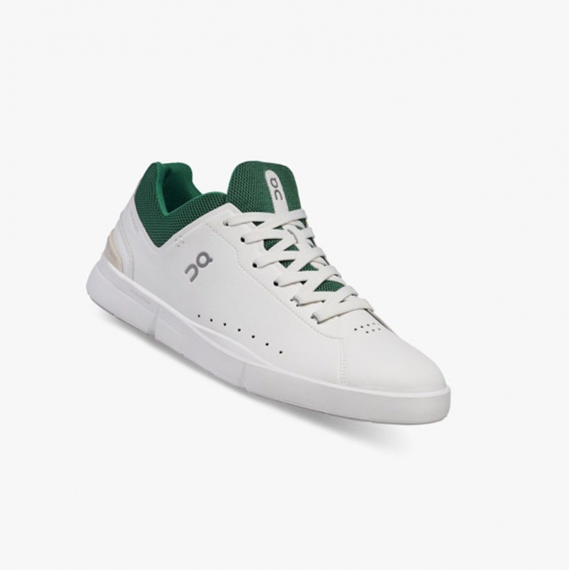 White / Green Men's On Running THE ROGER Advantage Sneakers | 651280-OGY