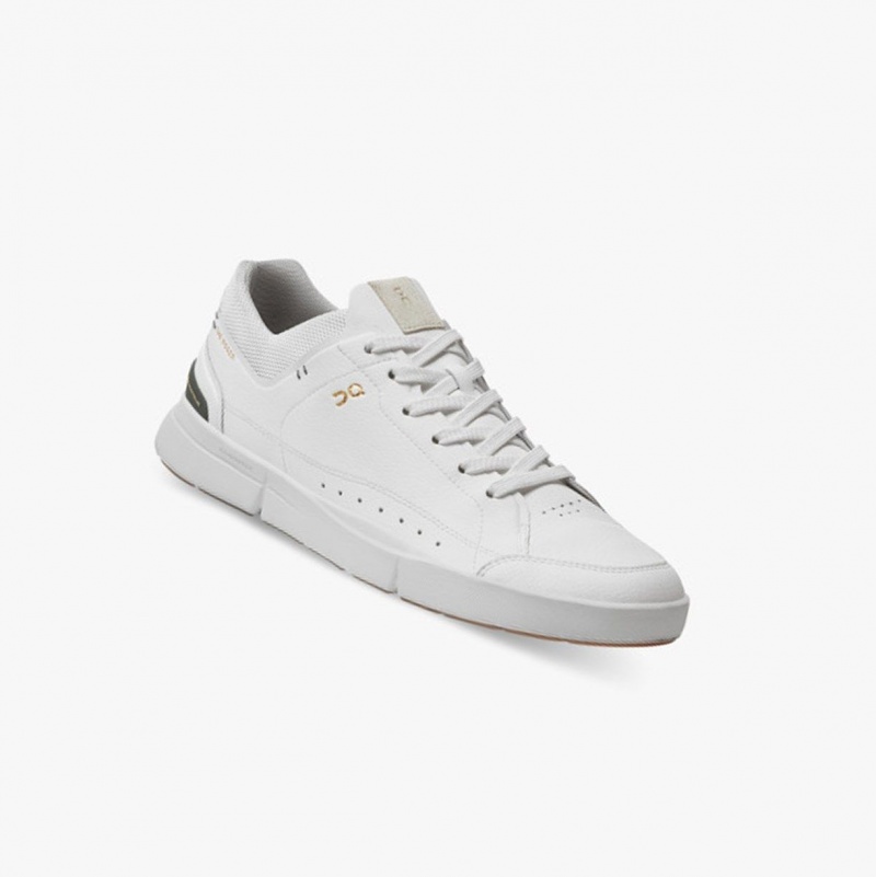 White / Green Men's On Running THE ROGER Centre Court Sneakers | 682103-JAH