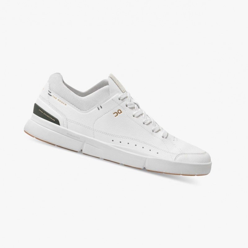 White / Green Men\'s On Running THE ROGER Centre Court Sneakers | 682103-JAH