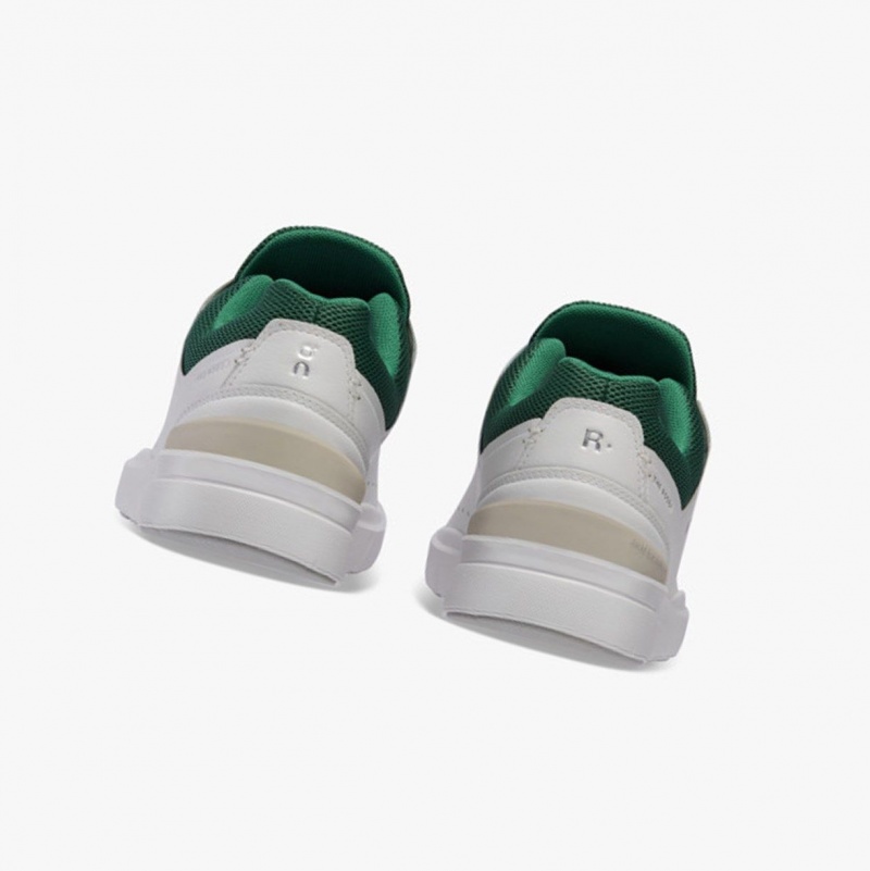 White / Green Women's On Running THE ROGER Advantage Sneakers | 632519-JBH