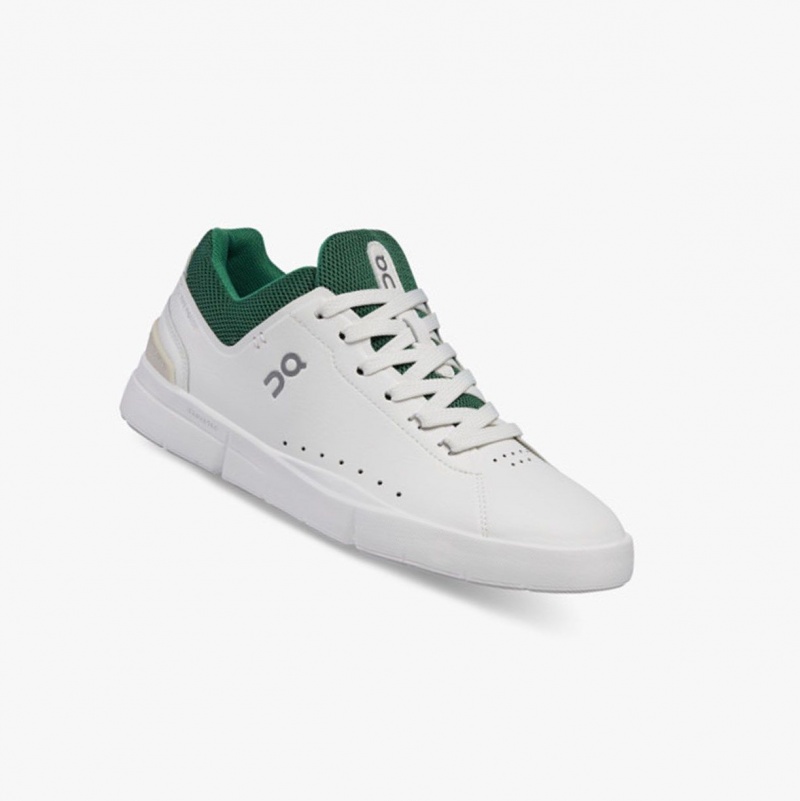 White / Green Women's On Running THE ROGER Advantage Sneakers | 632519-JBH