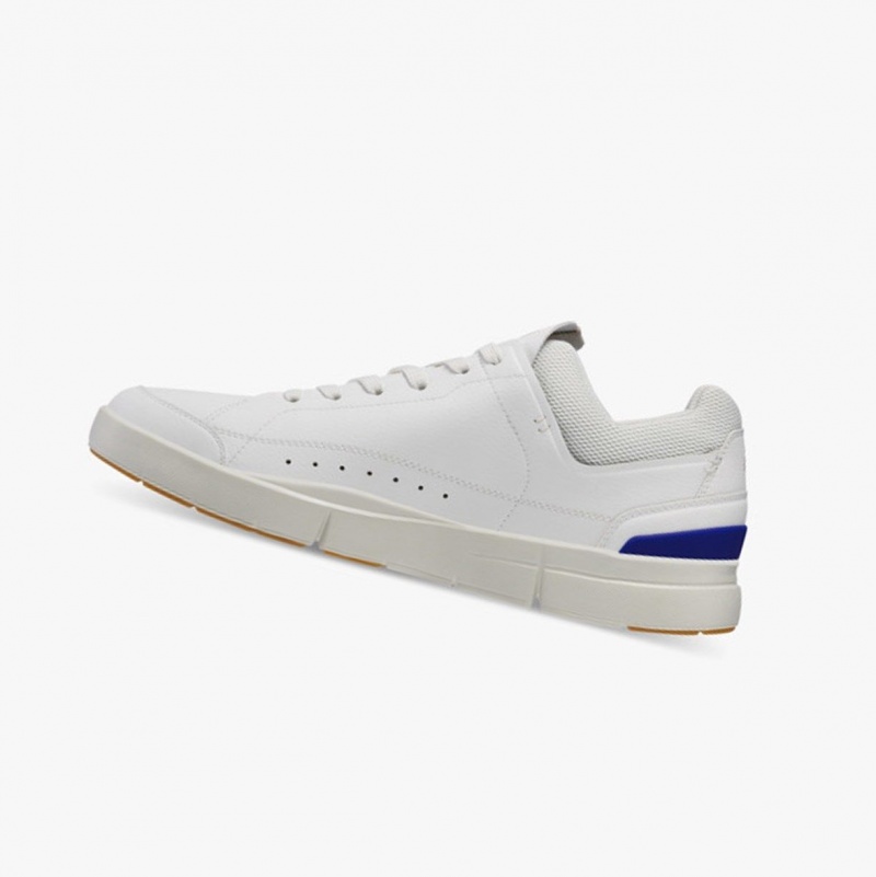 White / Indigo Men's On Running THE ROGER Centre Court Sneakers | 586127-ARI