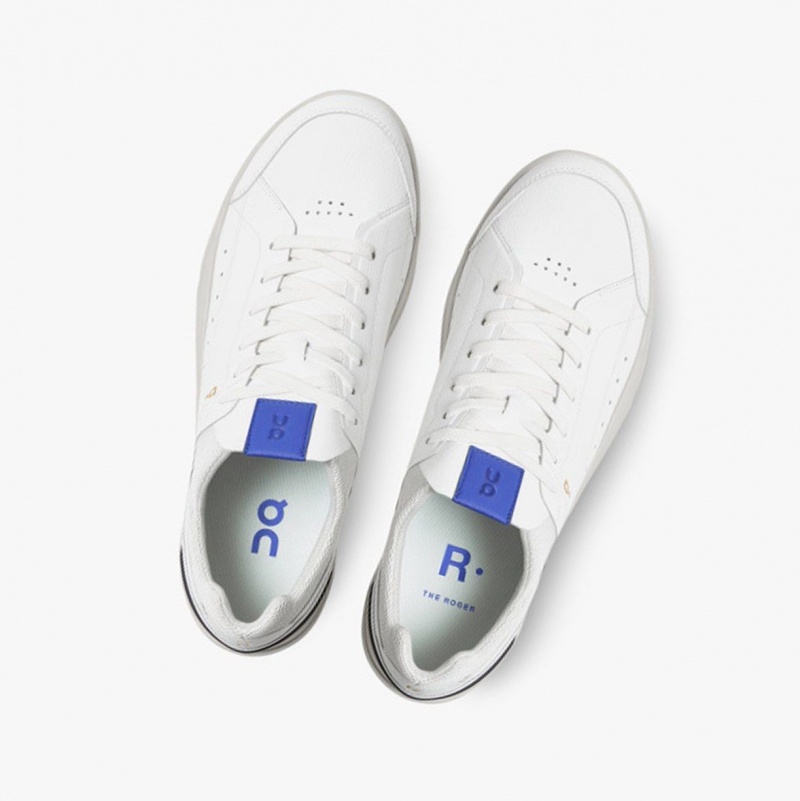 White / Indigo Men's On Running THE ROGER Centre Court Sneakers | 967821-AHN