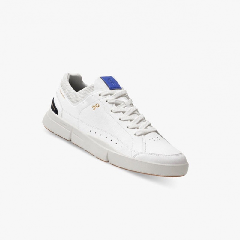 White / Indigo Men's On Running THE ROGER Centre Court Sneakers | 967821-AHN