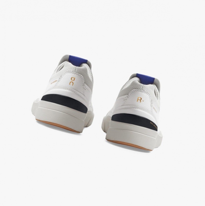 White / Indigo Women's On Running THE ROGER Centre Court Sneakers | 248590-JXG