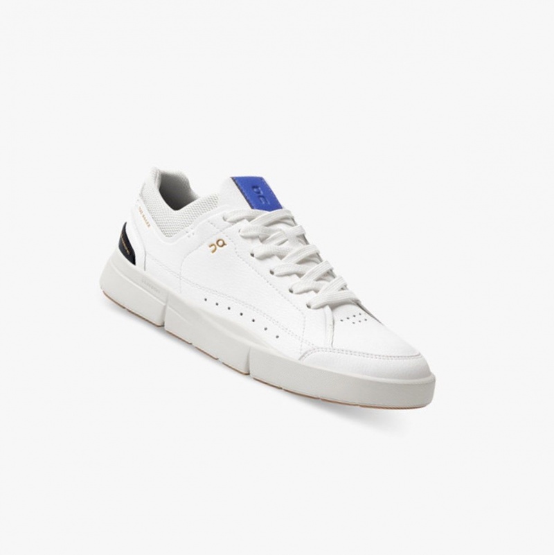 White / Indigo Women's On Running THE ROGER Centre Court Sneakers | 248590-JXG