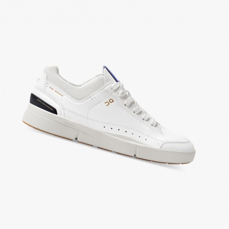 White / Indigo Women\'s On Running THE ROGER Centre Court Sneakers | 248590-JXG