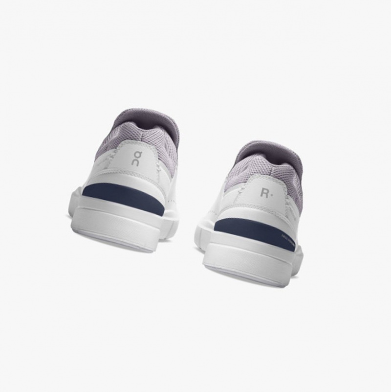 White / Purple Women's On Running THE ROGER Advantage Sneakers | 213756-VKR