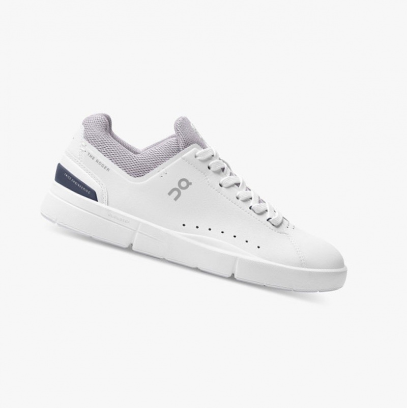 White / Purple Women\'s On Running THE ROGER Advantage Sneakers | 213756-VKR