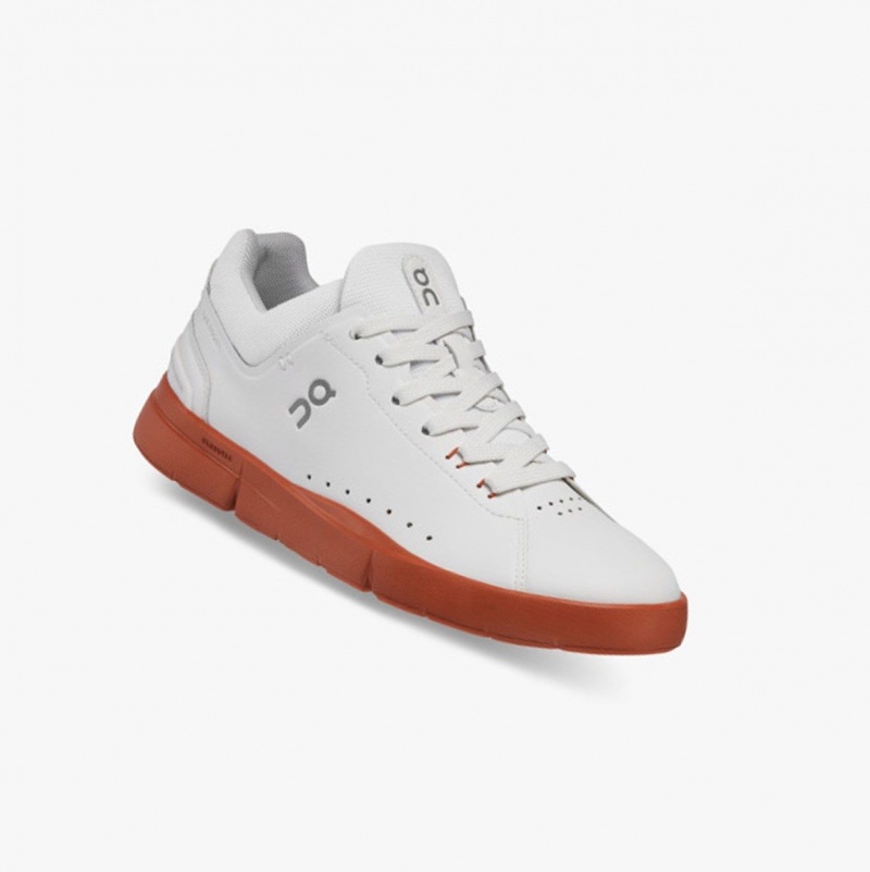 White / Red Women's On Running THE ROGER Advantage Sneakers | 642159-JHS