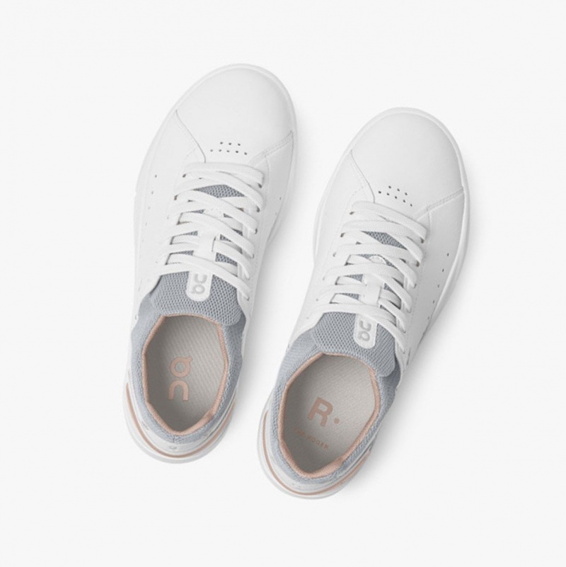 White / Rose Women's On Running THE ROGER Advantage Sneakers | 423187-WSX